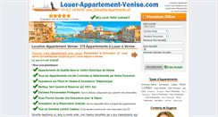 Desktop Screenshot of louer-appartement-venise.com