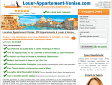 Tablet Screenshot of louer-appartement-venise.com